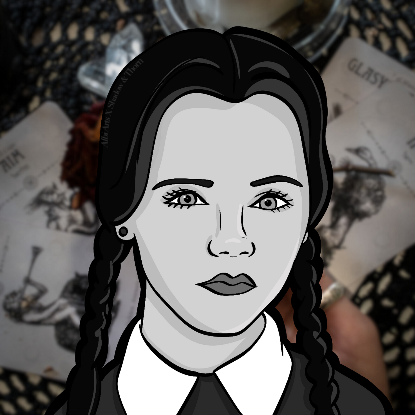 Goth Icons - Peeker Sticker